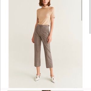 || MANGO PLAID TROUSERS